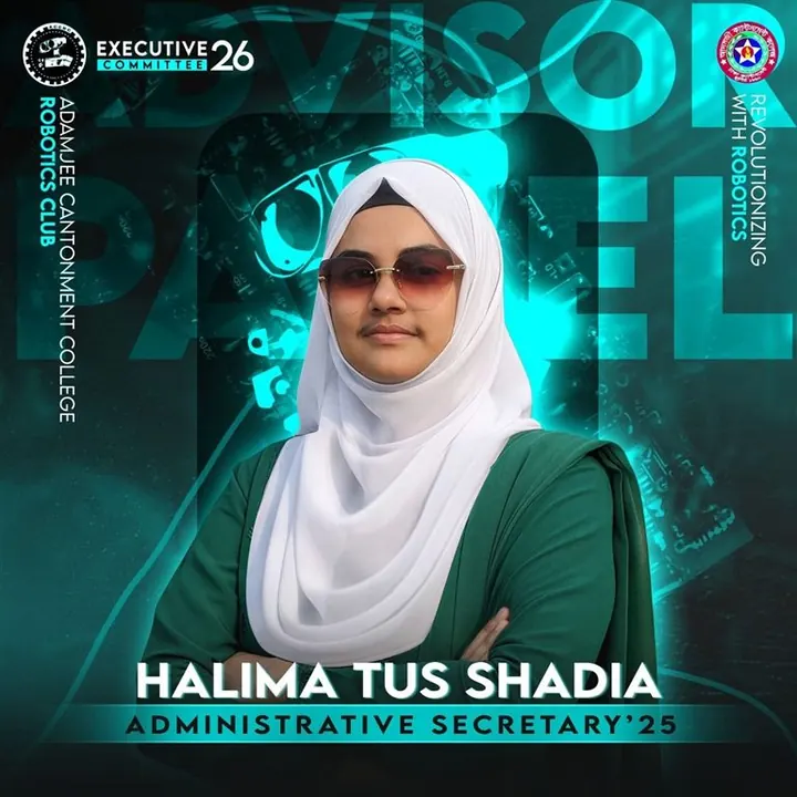 Halima Tus Shadia, Administrative Secretary'25