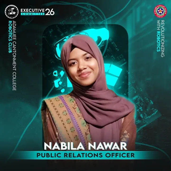 Nabila Nawar, Public Relations Officer